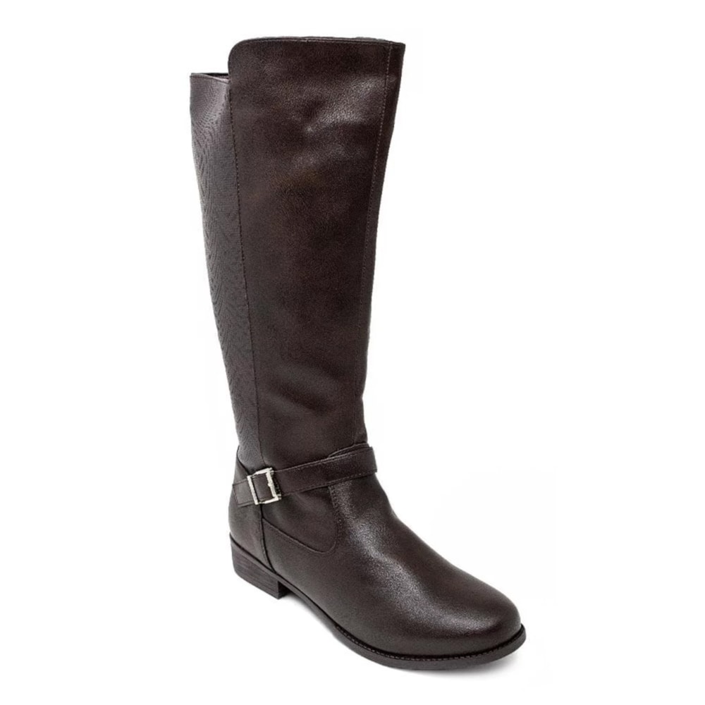 Bota Cano Longo Feminina Mooncity 72086 Marrom