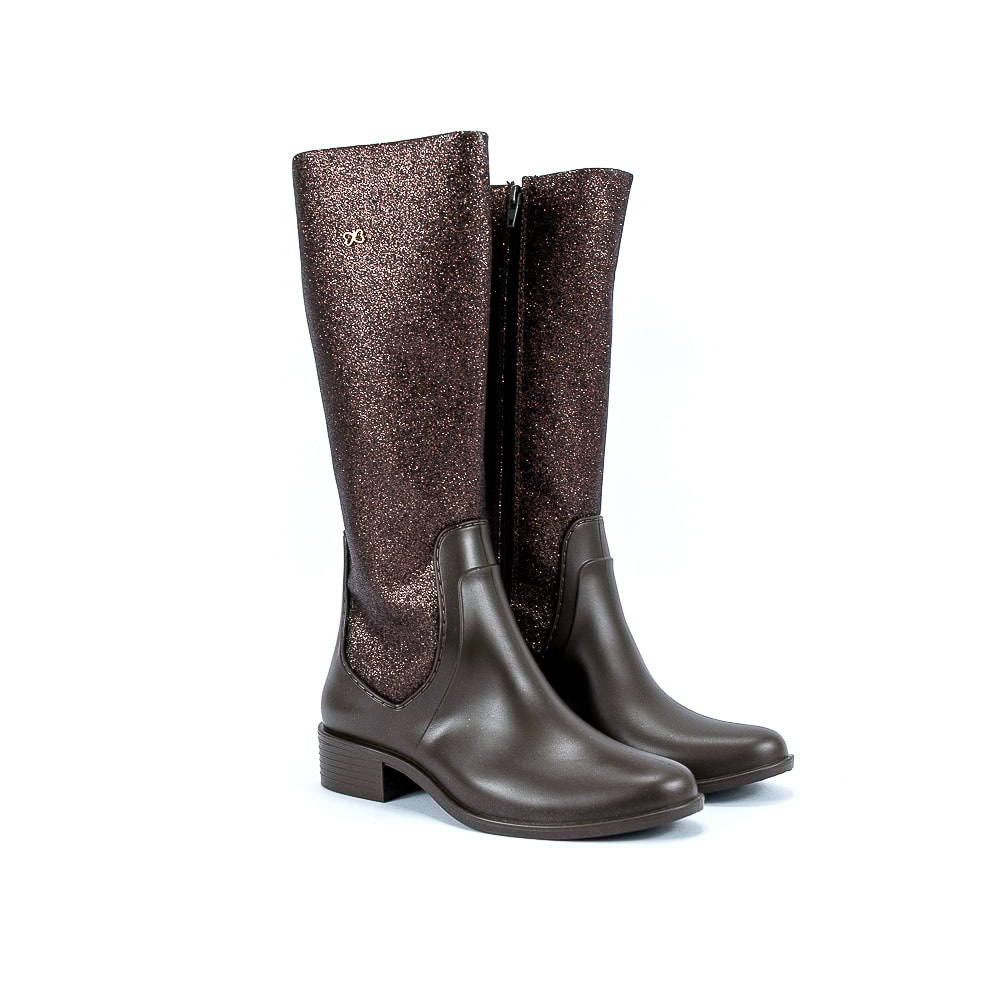 Bota World Colors Montaria Infantil Feminina com Glitter