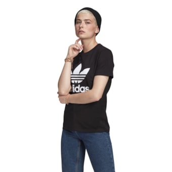 Camiseta Manga Curta Adulta Trefoil Adidas Originals Feminina Adulta