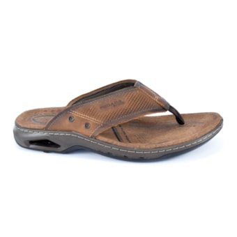 Chinelo De Dedo Pegada Em Couro Masculino Adulto