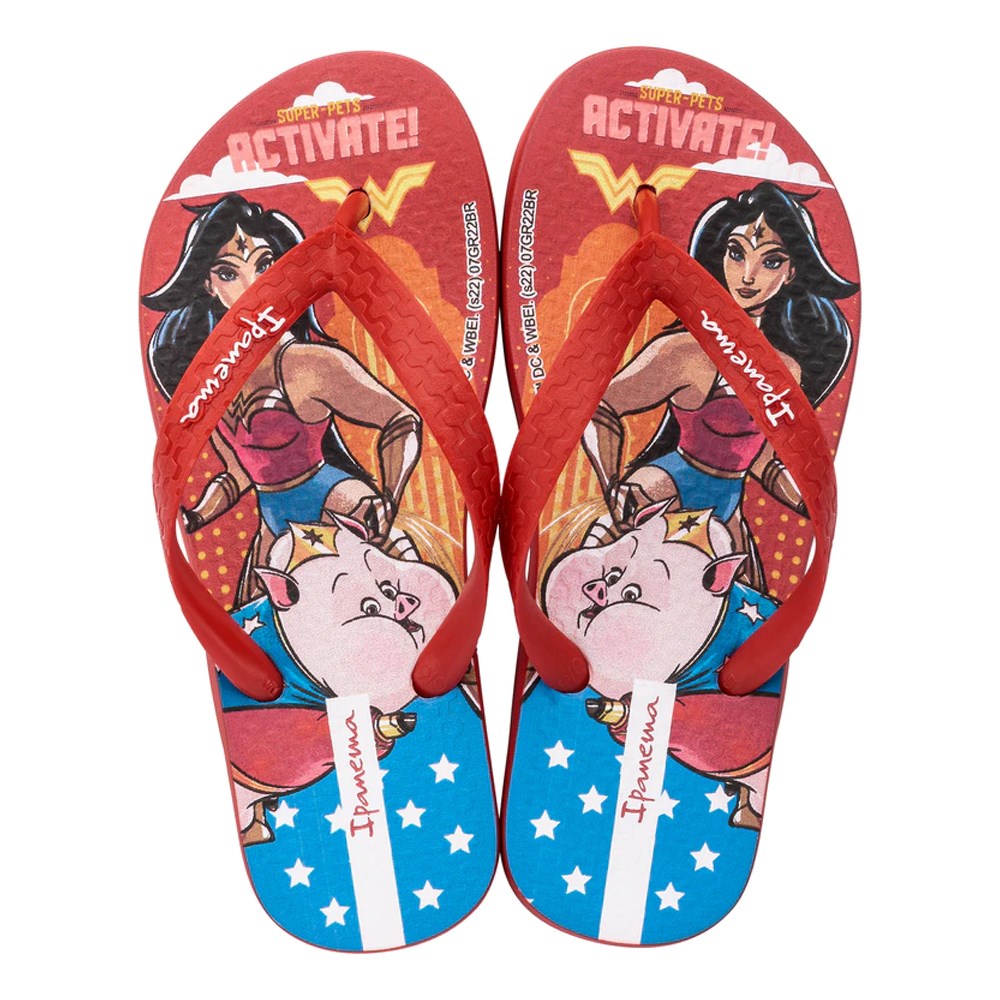 Chinelo Ipanema Mulher Maravilha Infantil Feminino