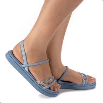 SANDÁLIA MISSISSIPI FLATFORM JEANS AZUL FEMININO