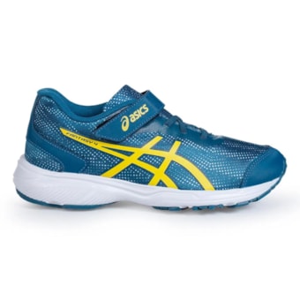 Tênis Asics Fantasy 4 - Infantil - Ink Teal/Golden Yellow