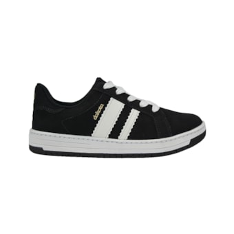 TÊNIS CASUAL FEMININO DAKOTA PRETO E BRANCO