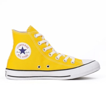 Tênis Chuck Taylor All Star Cano Alto em Lona Amarelo