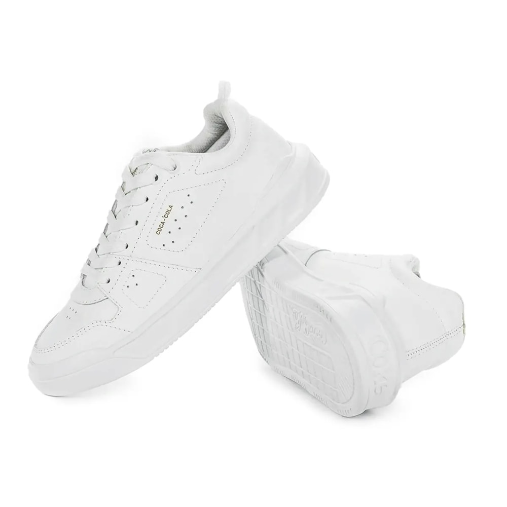 Tênis Coca-Cola Shoes Soho Leather Branco