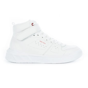 Tênis Coca-Cola Shoes Soho Leather Hi Branco