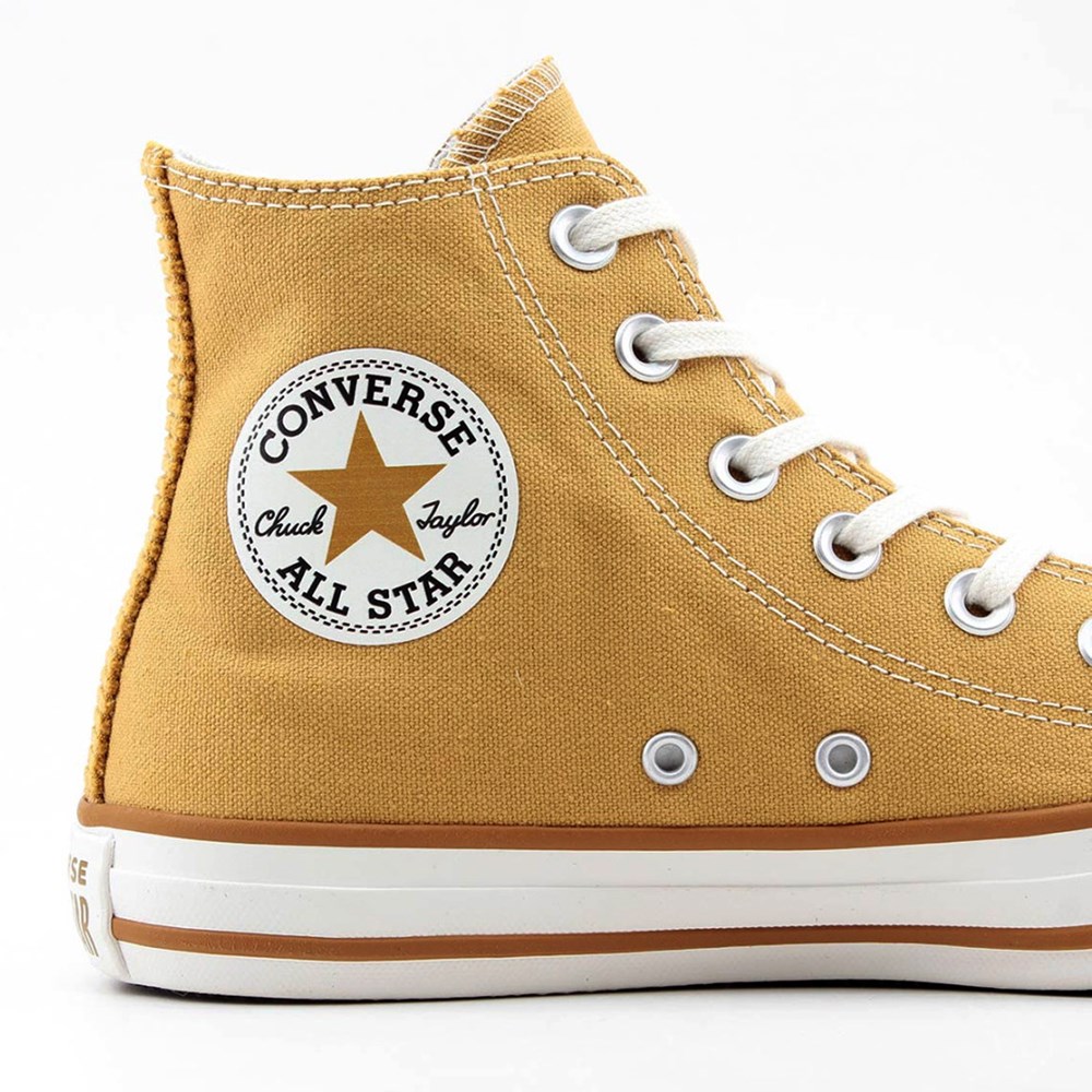 Tênis Converse All Star Cano Alto Tecido Mel Queimado Ct24960002