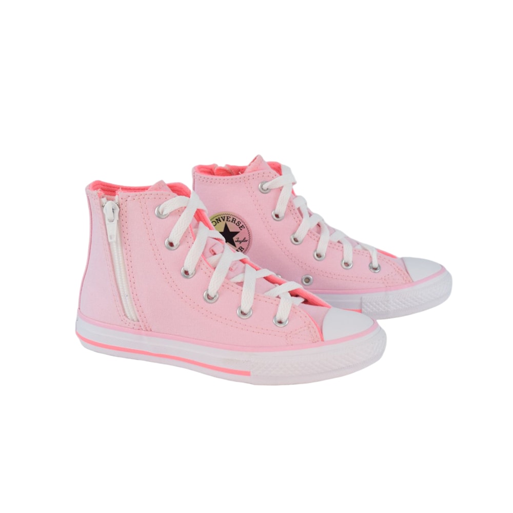 Tenis Converse Chuck Taylor All Star Rosa Chiclete Cano Alto