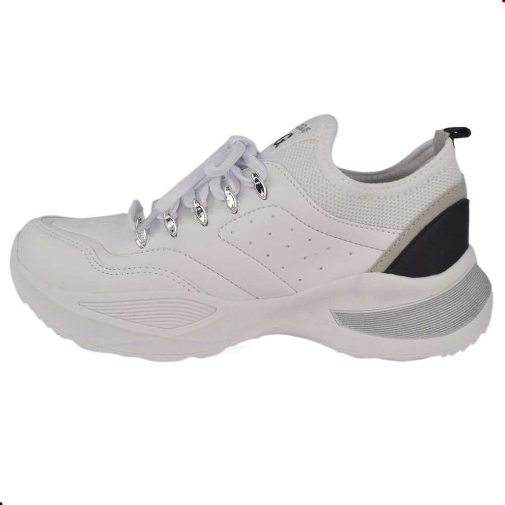 Tênis Sneaker Feminino ALLGATO - Branco -  - Para  Todos os pés - Loja Online de calçados Femininos, LGBT e masculinos