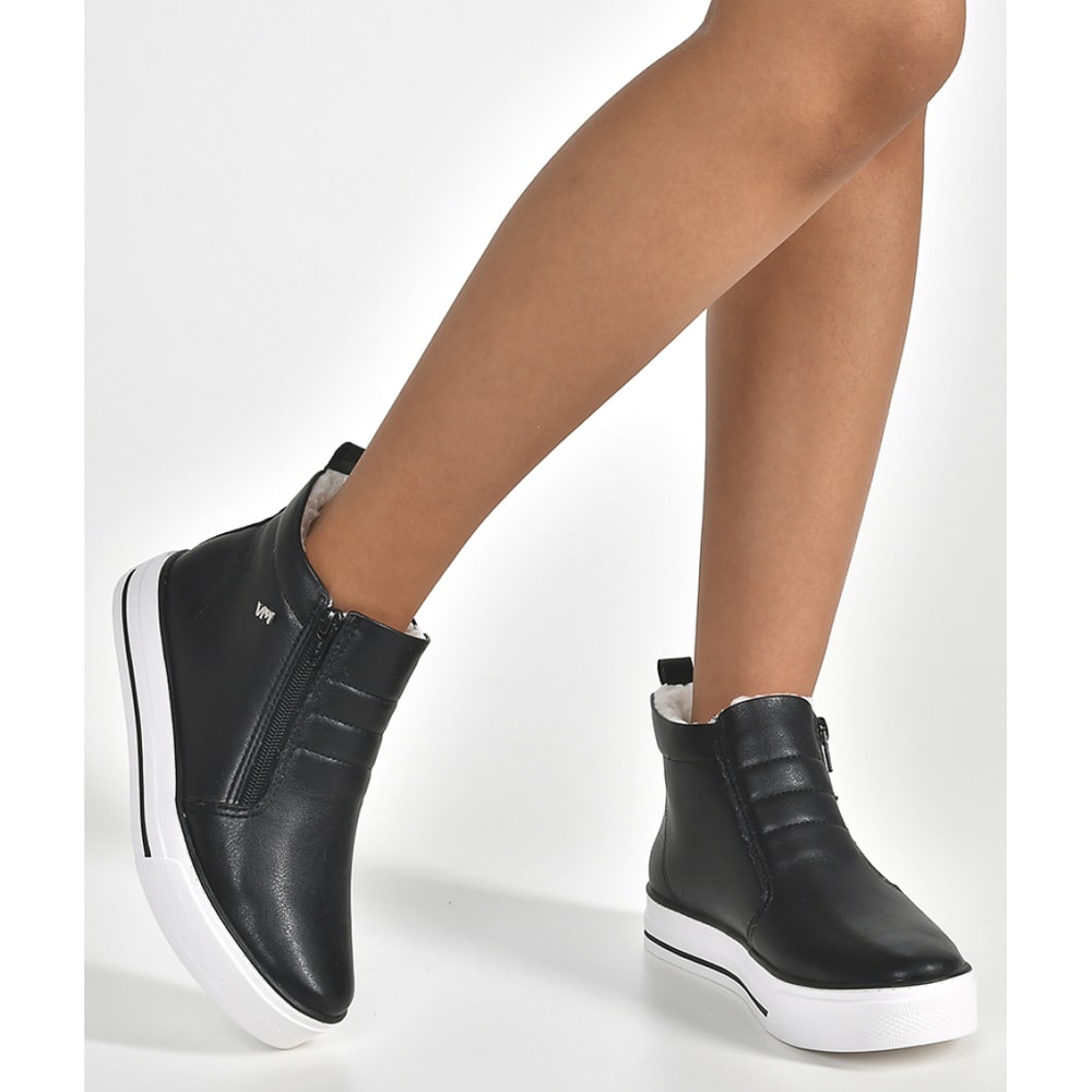 Tênis Via Marte Adulto Feminino Cano Baixo Com Pelo